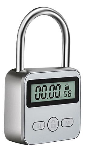 Temporizador Digital Lock Box Lcd Temporizador Argênteo