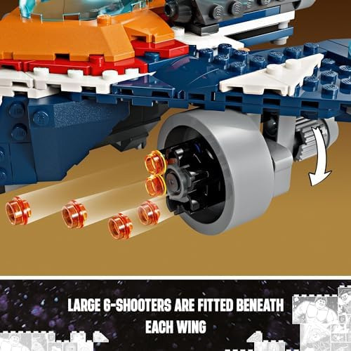 Lego Marvel Rockets Warbird Vs. Ronan, Nave Espacial De Su