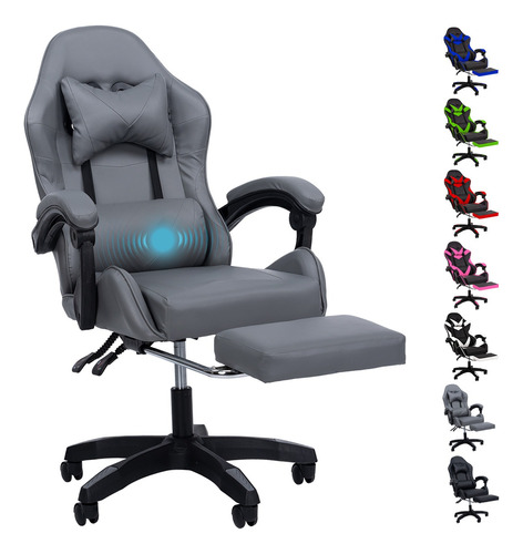 Silla Gamer Reclinable Giratoria Ergonómica Súper Cómoda 