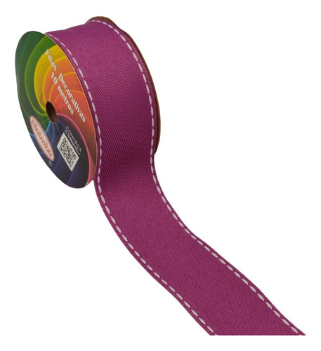 Fita Pesponto 38mm Sinimbu Nº9 | 10 Metros Cor Rose Violet