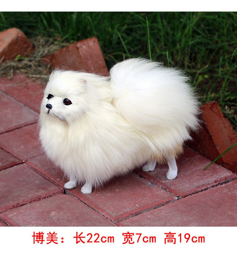 Simulación De Perro Pomerania Modelo Juguetes De Peluche