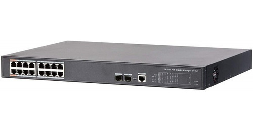 Switch 16 Puertos Dahua Gigabit Poe Rack Pfs3016-16gt-190