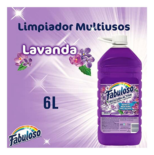 Fabuloso Frescura Activa, Limpiador Multiusos Líquido,