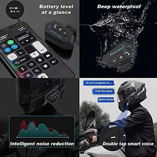 Casco modular de motocicleta de cara completa con auriculares Bluetooth  integrados+certificación DOT cascos de turismo abatibles para hombres y