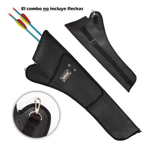 Imagen 2 de 10 de Accesorios Arqueria Profesional Tab Carcaj Cera + Regalos