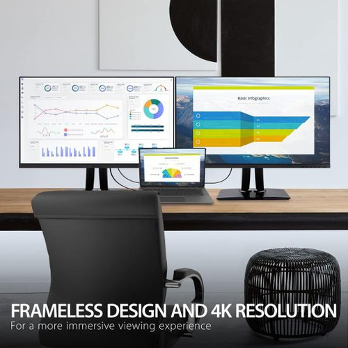 Viewsonic Vpk Monitor Ergonómico Ips 4k Premium De 27 Pulgad