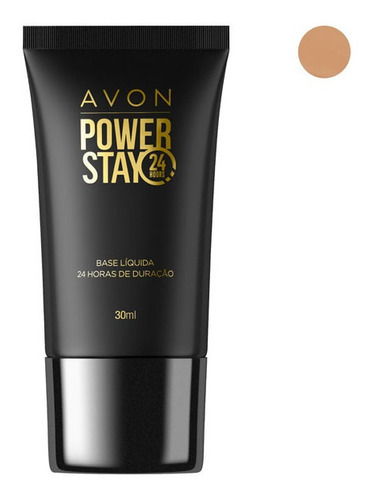 Base líquida Avon Power Stay, color almendra, 30 ml