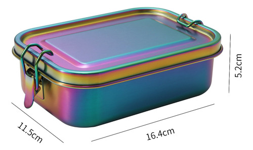 Caja Tipo Bento De Acero Inoxidable E2, Caja De Almuerzo De