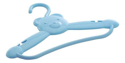 Kit Com 2 Cabides Infantil Adoleta Cajovil Urso Azul - 30cm