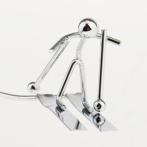 Metal Balance Science Física Giratoria Juguete De Esquiador