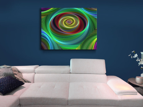 Cuadro Espiral Moderno En Lienzo Decorativo Foto Canvas