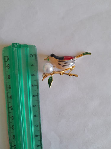 Prendedor Broche Aesthetic Cerezas. Charms Para Ropa. Verde Pájaro