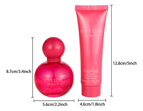Perfume Para Mujer Aromático 50ml Con Loción Para Uso Diario