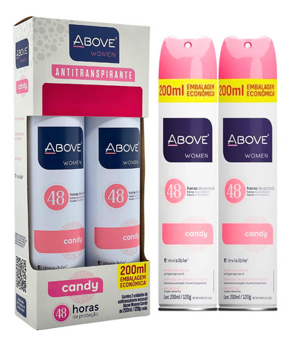 Antitranspirante jato seco LT++/Above Above Men pacote de 2 u