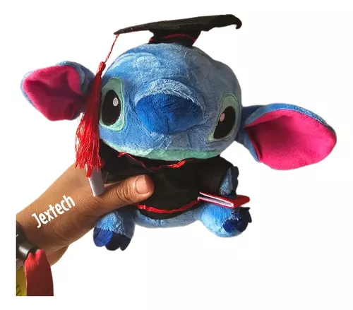 peluche de stitch de graduación