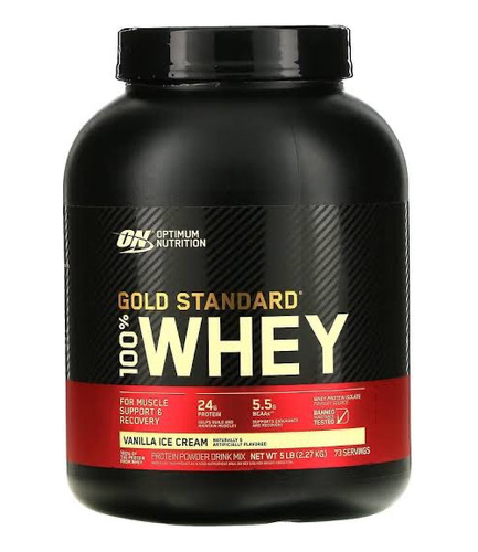 Proteína Gold Standar Whey 5 Libras Vainilla Ice Cream