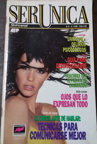 Revista **ser Unica**  N° 31. Septiembre De 1991