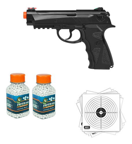 Pistola Airsoft C12 Co2 Rossi Wingun Calibre 6mm Ar15 Sport