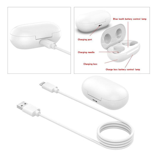 Caixa De Carregamento 350mah Dock+cabo Usb Para Buds+sm-r175