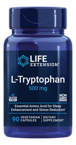 Suplemento Life Extension L-triptófano 500 Mg Para Serotonin