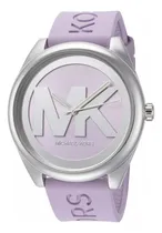 Comprar Lindo Relógio Mk Michael Kors Janelle Lilás Mk7143 Confira Lilás Prateado Lilás