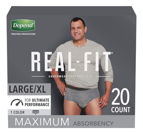 Depend Ropa Interior Para Incontinencia De Ajuste Real Para