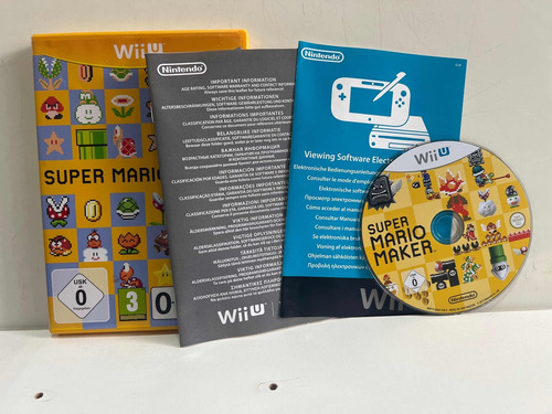 Super Mario Maker Europeu Nintendo Wii U Semi Novo (Recondicionado)