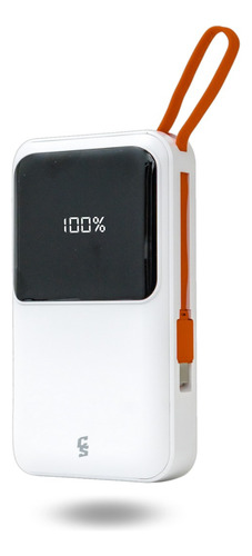 Powerbank Batería Portátil Cs 20000mah Carga 3 Dispositivos Blanco