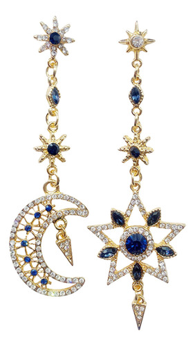 Pendientes Asimétricos En Forma De Estrella De Cinco Puntas