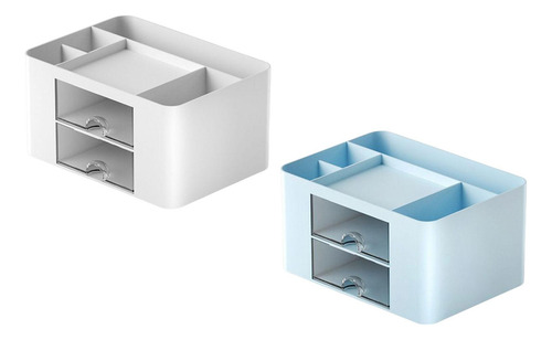 2 Uds Portalápices Organizador De Escritorio De Azul Y