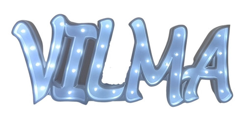 Imagen 9 de 10 de Nombres Iluminados 4 Letras 25 Cm - Polyfan Cartel Con Luces