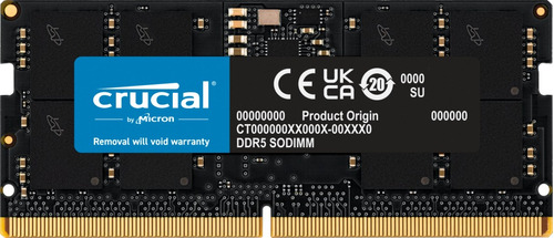 Memória RAM 16GB DDR5-4800 Crucial CT16G48C40S5 para Notebook