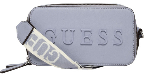 Bolsa Guess Factory Sf961470-wis Acabado de los herrajes Níquel Color Azul claro Correa de hombro Azul claro Diseño de la tela Lisa