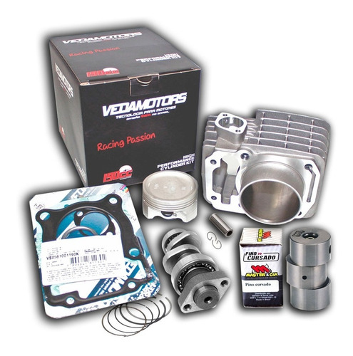 Kit Honda Titan 150 P/ 190cc Pino Cursado Comando Super Alta