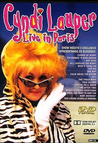 Dvd Cyndi Lauper Cyndi Lauper Live In Paris