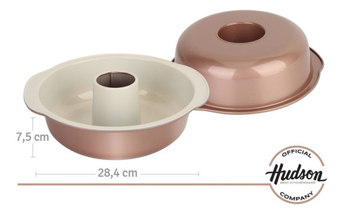 Imagen 2 de 7 de Molde Flan/budín Hudson Con Antiadherente Cerámico 28.4 Cm
