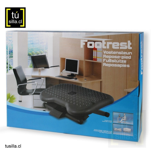 Imagen 4 de 4 de Apoya Pies Ergonómico Regulable En Altura - Tusilla