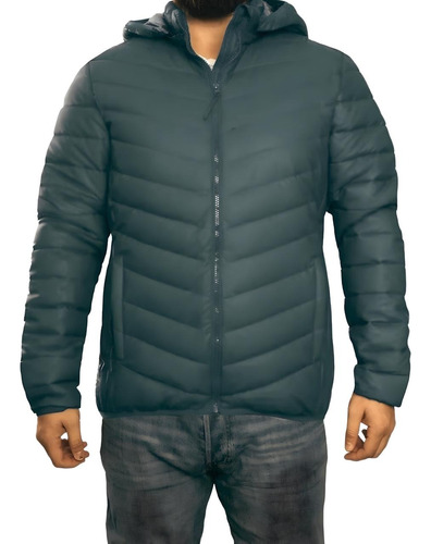 Parka Termica Impermeable Engomada Hombre Corpotativa Desmontable