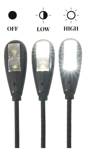 Lámpara Usb Led Con Ajuste De Brillo Y Cuello De Cisne