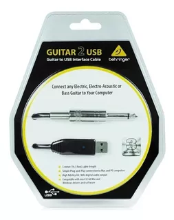 Interfaz Cable Behringer Guitar 2 Usb Original En Blister