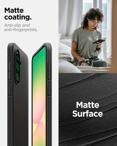 Funda Spigen Liquid Air Para Samsung Galaxy A56 5g, Color Negro