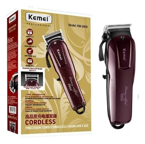 Combo Maquina De Corte Kemei 2600 + Patillera Kemei 9163