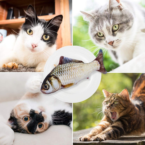 Pez Para Gato Juguetes Gato Eléctrico Con Catnip Pescado