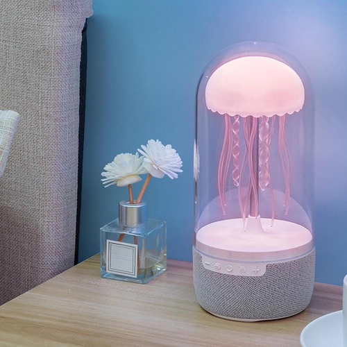 Lámpara De Noche Con Altavoz De Medusas Portátil, Lámpara