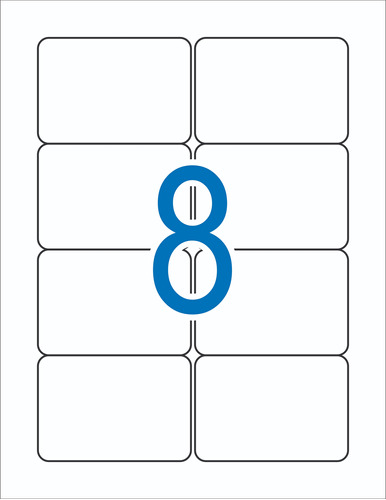 Etiqueta Carta 59,27mm X 85,73mm Cc195 - Cx C/250 Folhas