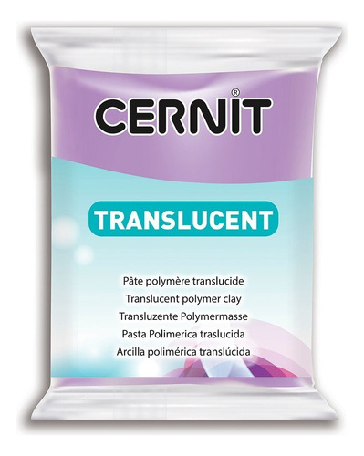 Arcilla Polimérica Cernit Translucent 56 G Colores Elección Color Violeta