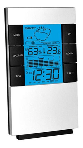 Relógio Digital Com Higrômetro Despertador E Termômetro 3210