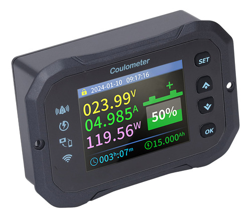 Monitor De Batería Con Derivación Wifi 10-100 V 0-50 A Bidir