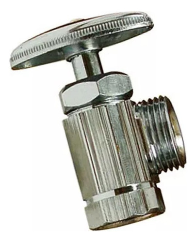 Llave Control Angular Metalica Roscable 1/2 Satinado Fontan