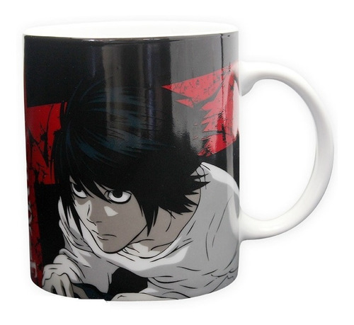 Mug Death Note  L And Light Cerámica Importada Animemotion